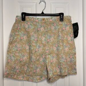 Lauren Ralph Lauren nwt vintage 90s floral print high-waisted shorts sz 12